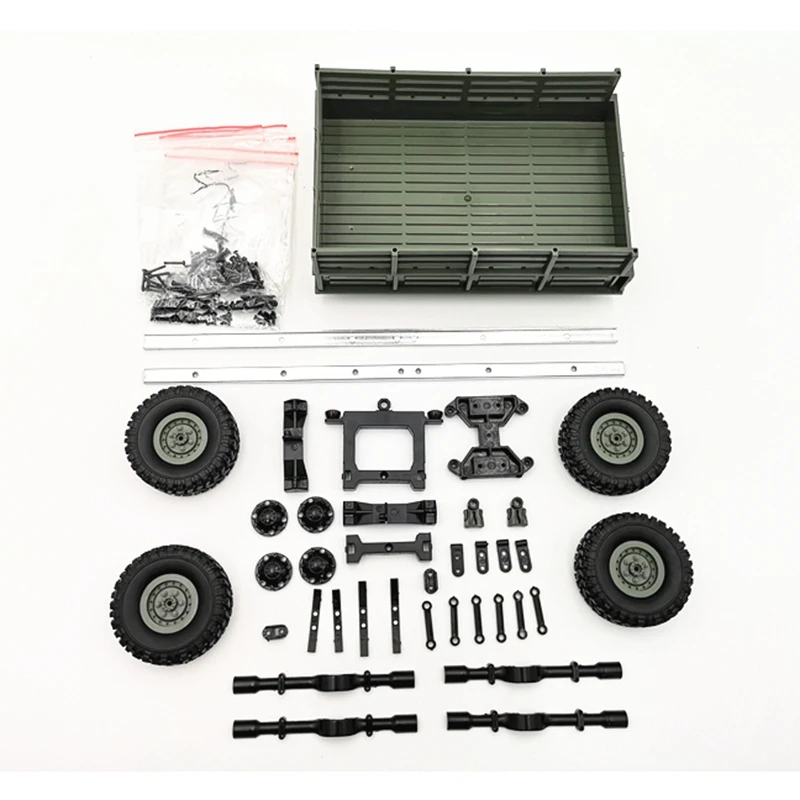 Для Wpl Rc автомобиль аксессуары Diy 4 колесный прицеп грузовик газ части автомобиля