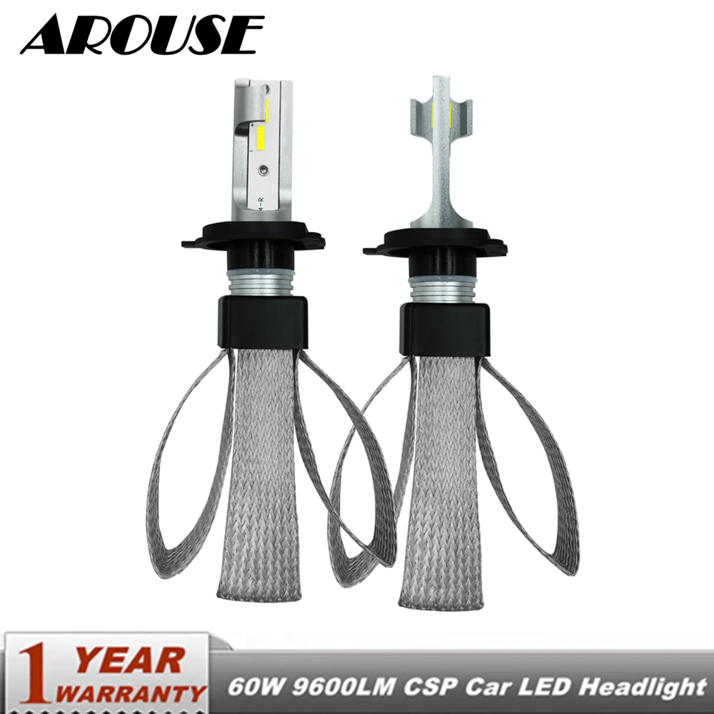 Светодиодсветодиодный лампы для передсветильник фар AROUSE H4 9005 H1 H7 H11 9006
