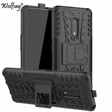 Wolfsay Case For Realme X Case Soft Rubber & Plastic Case For Oppo Realme X RMX1901 Cover Realme X Shockproof Kickstand Fundas