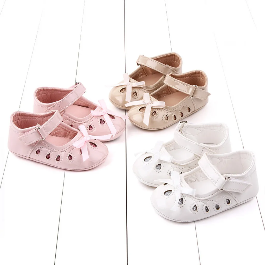 

SAGACE Newborn Baby Summer Breathable First Walkers Shoes Cute Bowknot Princess Flat Prewalker Infant Baby Casual Shoes