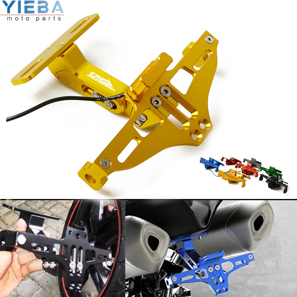 Мотоциклетные запчасти угол заднего номерного знака Кронштейн с держателем