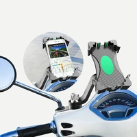 bicycle mobile phone holder handlebar mount stand usb charger motorcycle reaview mirror clip bracket for iphone samsung huawei