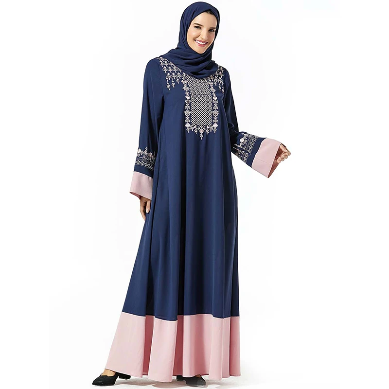 Мусульманское платье Ближний Восток Дубай Стиль Исламская Турция Мода Вышитые