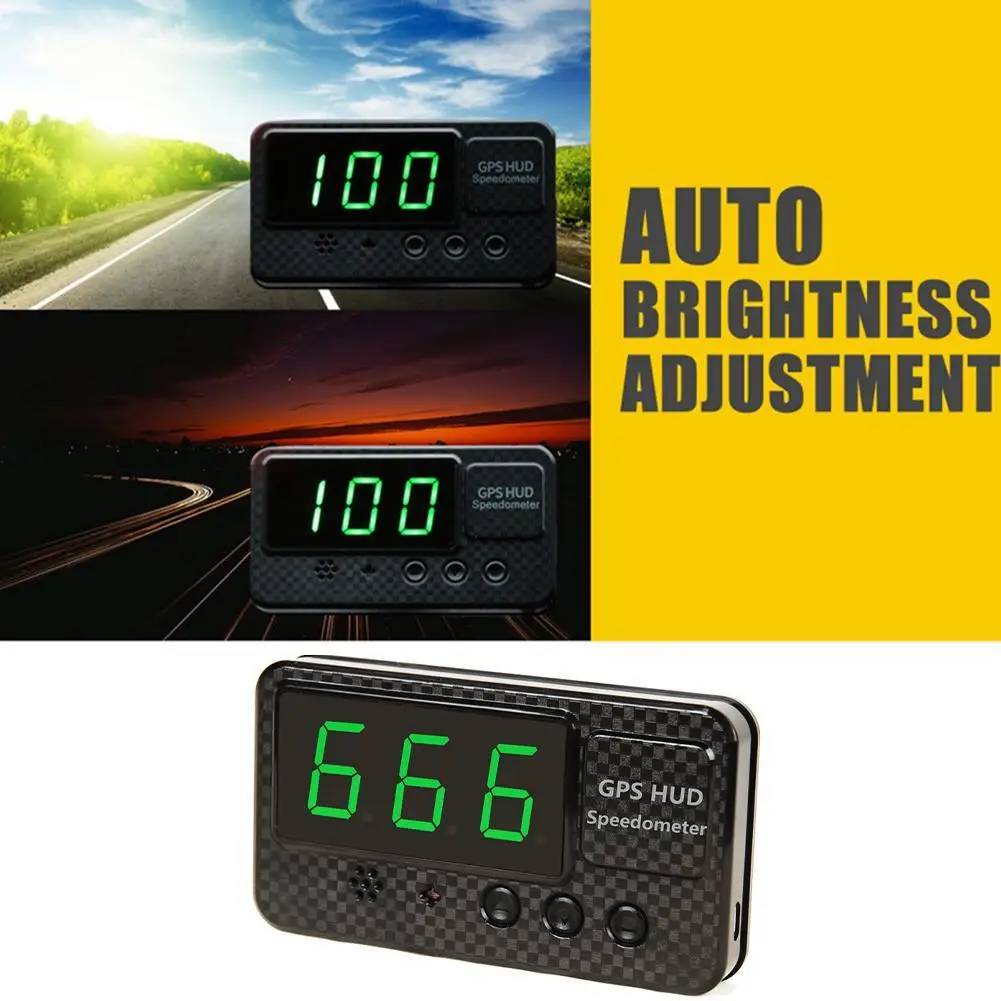 

Car HUD Heads-up Display Car Universal GPS Satellite Speed Meter Speed Alarm Smarts Navigation LED Screen Display