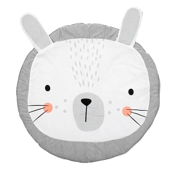 90cm-Rabbit Детский игровой коврик для малышей, Детский ковер для ползания, детское постельное белье, хлопковый игровой коврик с изображением животных, украшение для детской комнаты, 90 см - Цвет: 90cm-Rabbit