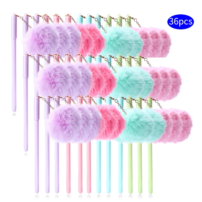 

36Pcs/set Creative Anime Flamingo Alpaca Unicorn Gel Pen Kawaii Cat Duck Candy School Pens Cute Korean Office Stationery Supplie