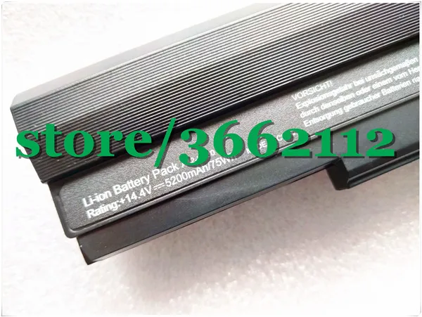 Battery For Asus U53F U53J U53JC U52F U43F U43J U43JC U33JC U33J UL80Vt UL50Vt UL30 UL50 UL80 A42-UL30 A42-UL50 |