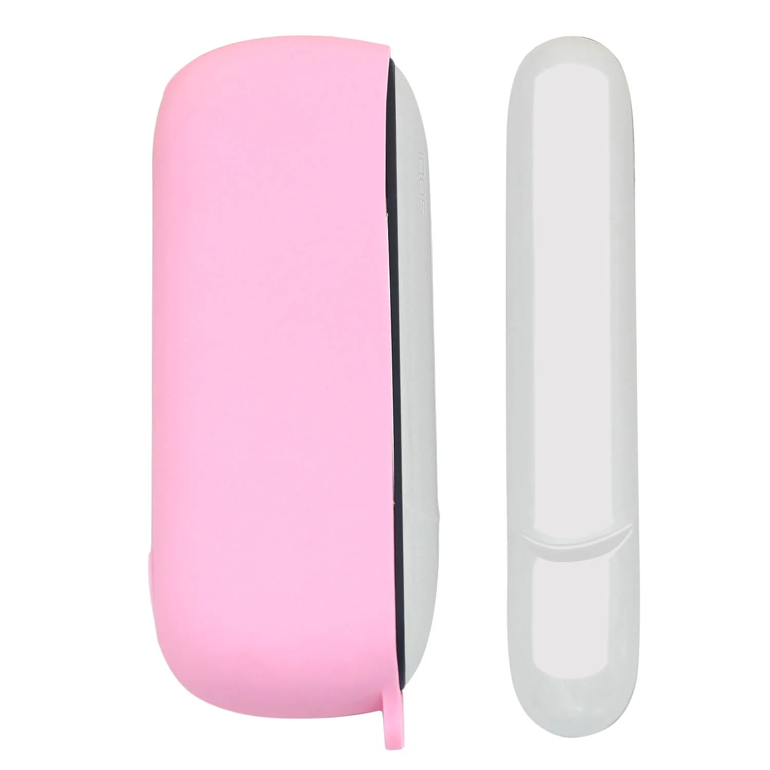 Розовый силиконовый чехол + Боковая крышка для IQOS 3 0 Duo Внешний полный защитный