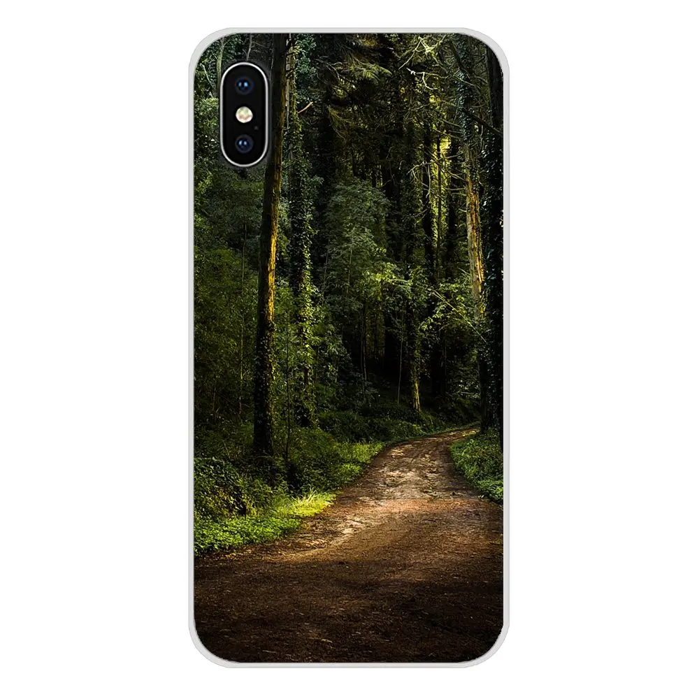 Силиконовый чехол для Huawei G7 G8 P7 P8 P9 P10 P20 P30 Lite Mini Pro P Smart Plus 2017 2018 2019 зеленый лес