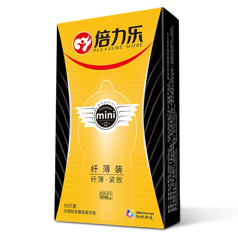 Удовольствие больше 10 шт 46 мм мини презерватив плотно прилегающий рукав для
