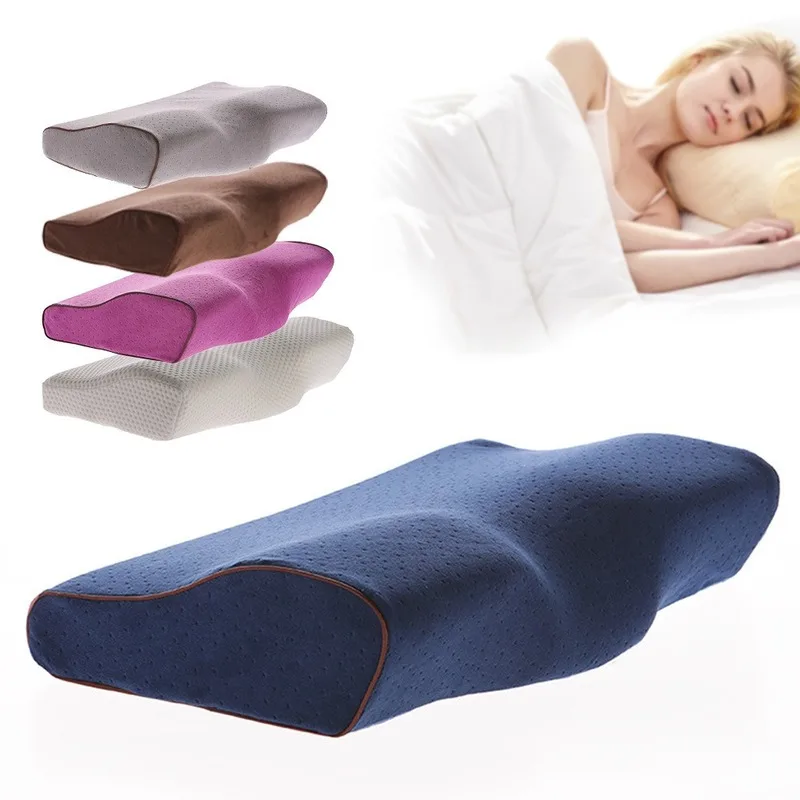 

New Memory Foam Neck Pillow Massage Ergonomic Curve Cervical Orthopedic Pain Release Bed Sleep Head Cushion Latex Neck Pillow