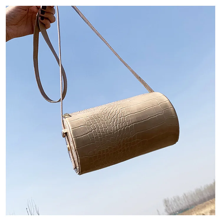 

Candy Color Crocodile Pattern 2020 Summer New Fashion Women's messenger Bag Shoulder Crossbody Bag boston Handbag