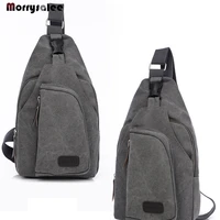 leisure mens small breasts multi functional sports canvas bag male package outdoors after his backpack