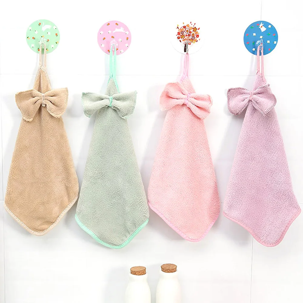 Butterfly Knot Cartoon Thickened Towel Kitchen Hanging Water | Дом и сад