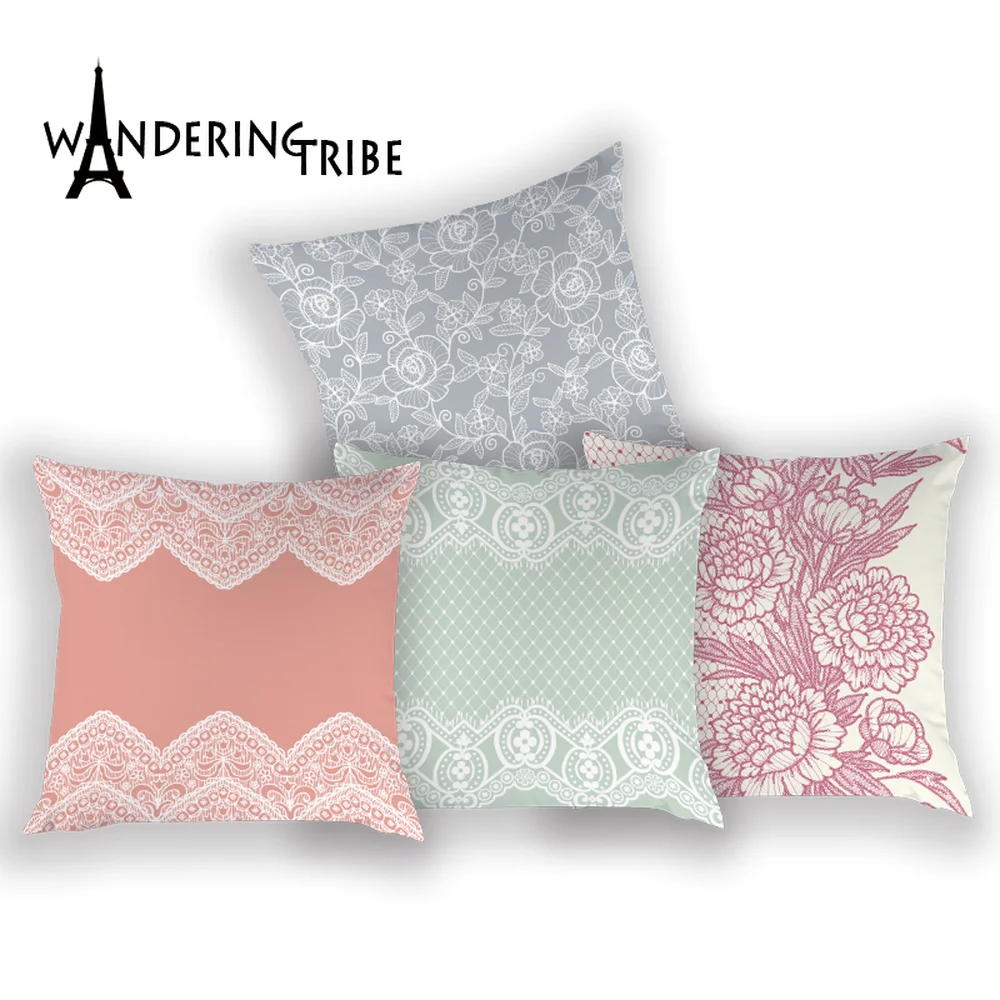 Чехол для гостиной с цветочным рисунком|Наволочки| |