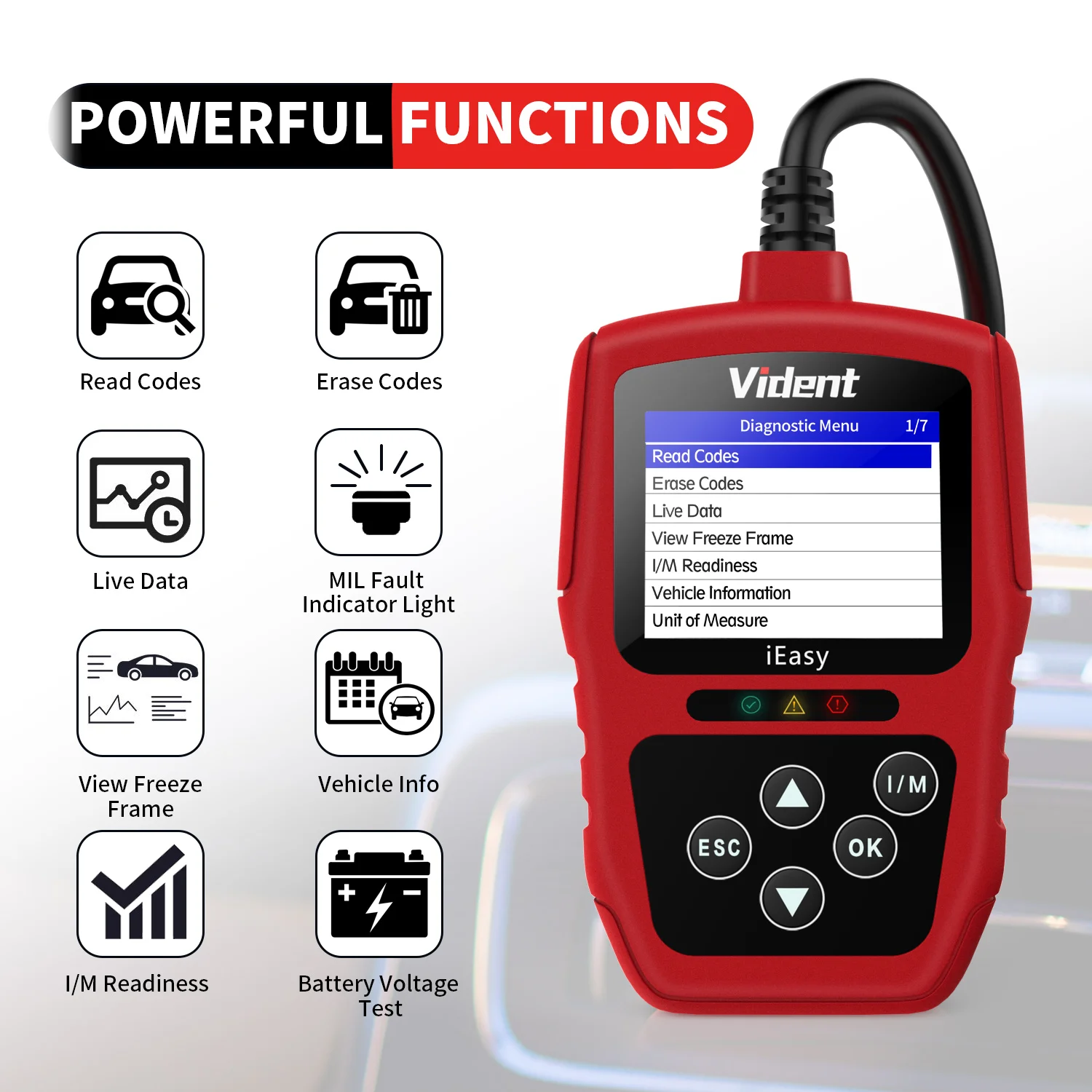 Автомобильный диагностический инструмент Vident iEasy300 сканер OBD2 универсальный