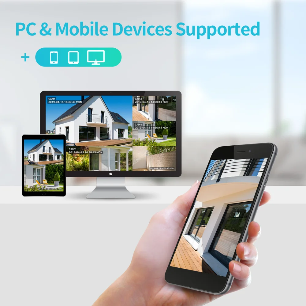 Система видеонаблюдения HeimVision HM241 Комплект беспроводных уличных камер 8 каналов