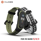 Ремешок для Mi Band 5, 6, Xiaomi Mi Band 4, силиконовый браслет для Xiaomi Mi Band 3, Mi 5 NFC Global Band