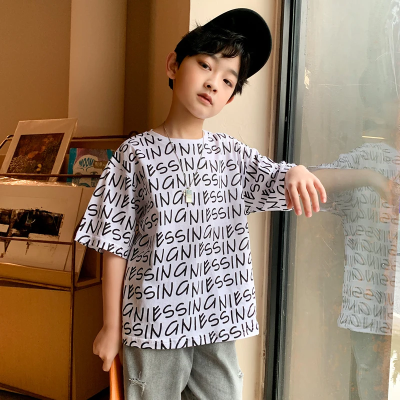 

Clothing for boys free shipping products from aliexpress children's fashion sweat sportClothes for teenagers Oversized t-shirt