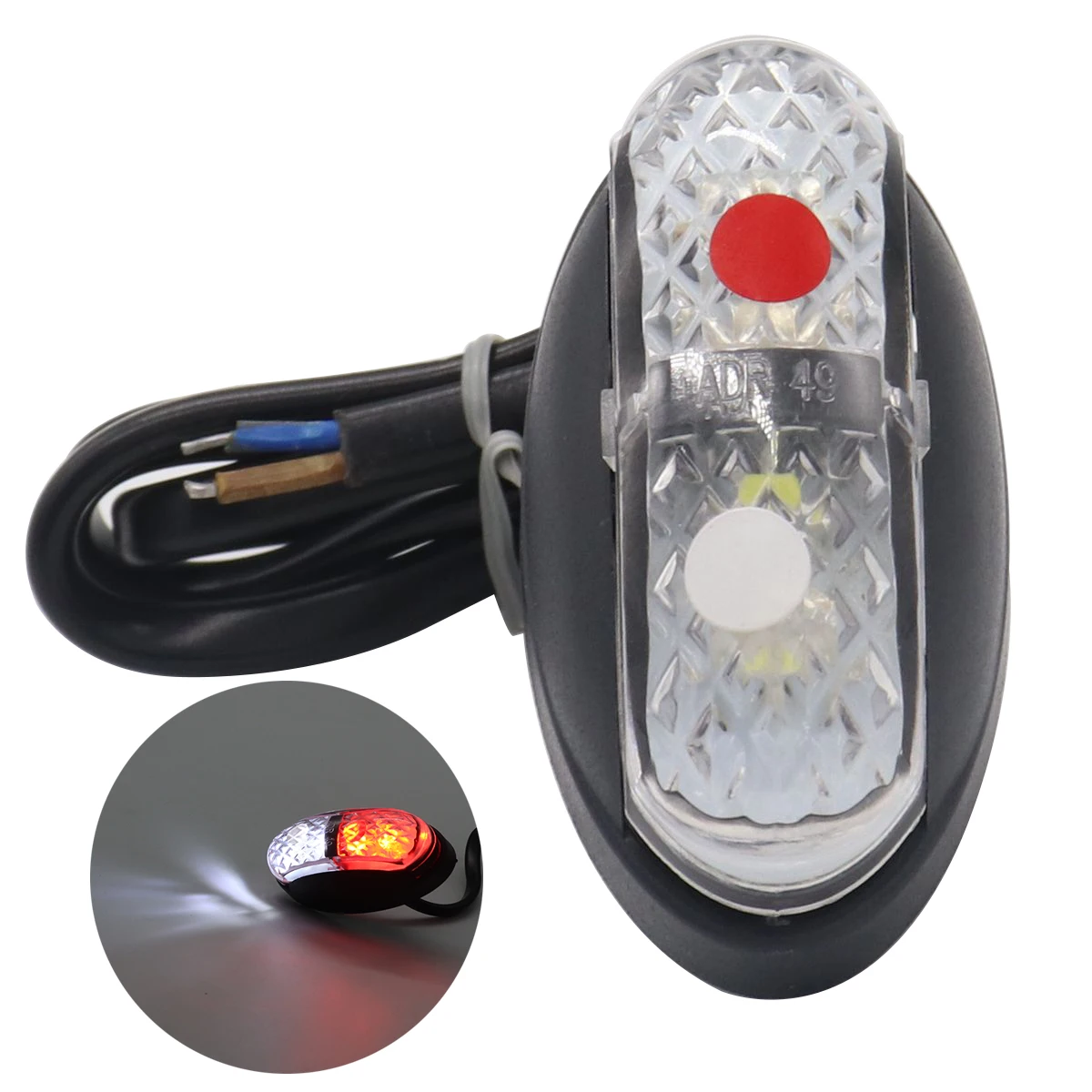 

Waterproof Car LED Side Light Turn Signal Light 10-30V For Trucks Trailer Red White Light LED Light RV Trailer Truck Cargo