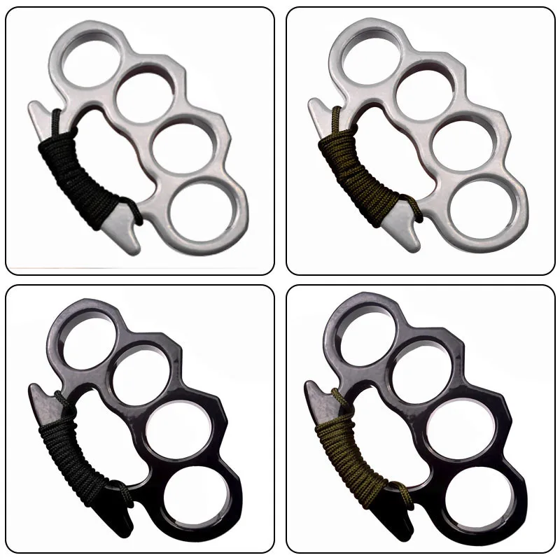 

Fidget Toys Skeleton Shape Beer Bottle Opener Window Tool Brass Knuckles Self Defense Knuckle Pendant Toys
