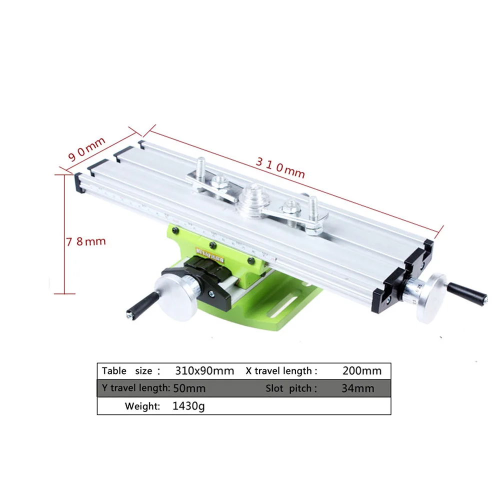Miniature Precision Multifunction Milling Machine Bench Drill Vise Fixture Worktable X Y-Axis Adjustment Coordinate Table | Инструменты