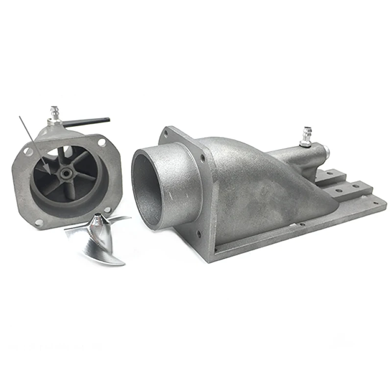 Dolphin-35mm metal water jet propeller ship model aluminum alloy jet. Impeller diameter: 35mm nozzle 18mm |