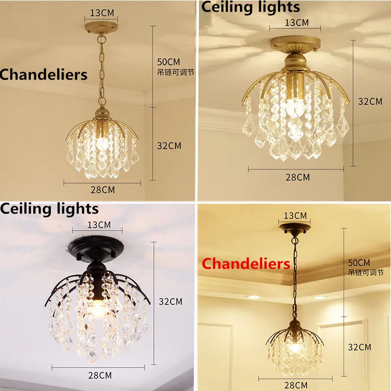

Modern golden luxury crystal chandelier E27 bulb led lamps Living room led chandeliers lighting led lustre chandelier lamps