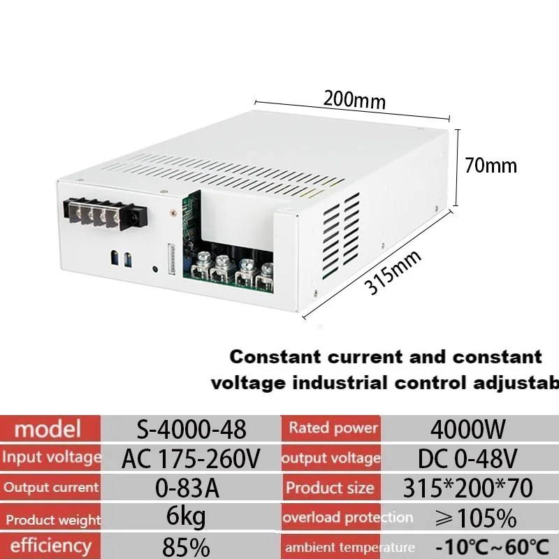 

Industrial power supply stable output 2000W 5a15a25a60a72a110a83a