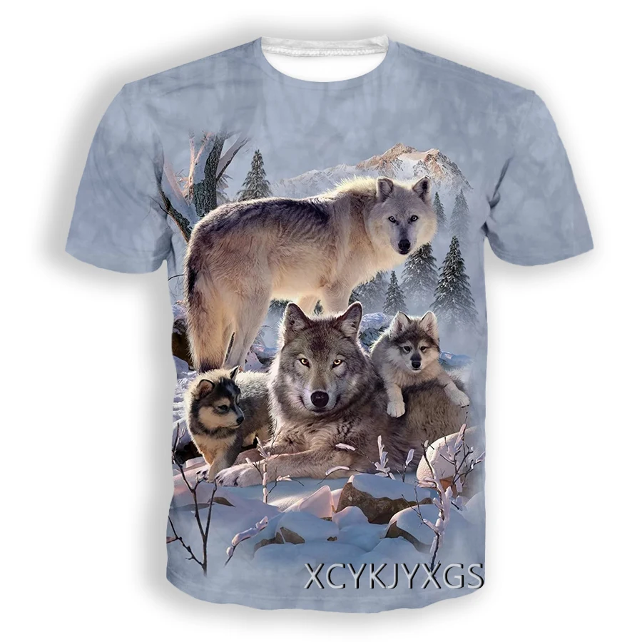 Футболка Мужская/женская с 3D принтом волка в стиле хип хоп|Мужские футболки| |
