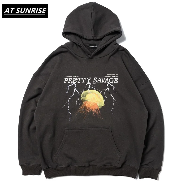 Толстовка мужская в стиле хип хоп уличная одежда Харадзюку Флисовое пальто с