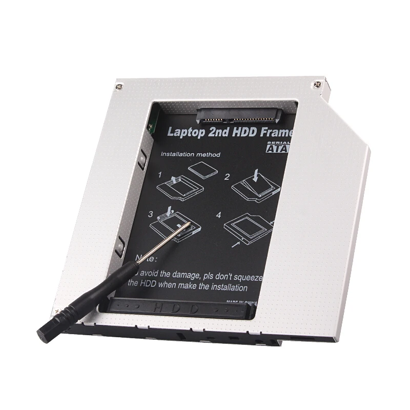 12 7 мм 2nd HDD Caddy IDE To SATA 2 5 &quotSSD чехол для ноутбука hp DELL ACER BenQ Asus lenovo Apple MSI SAMSUNG LG Fujitsu