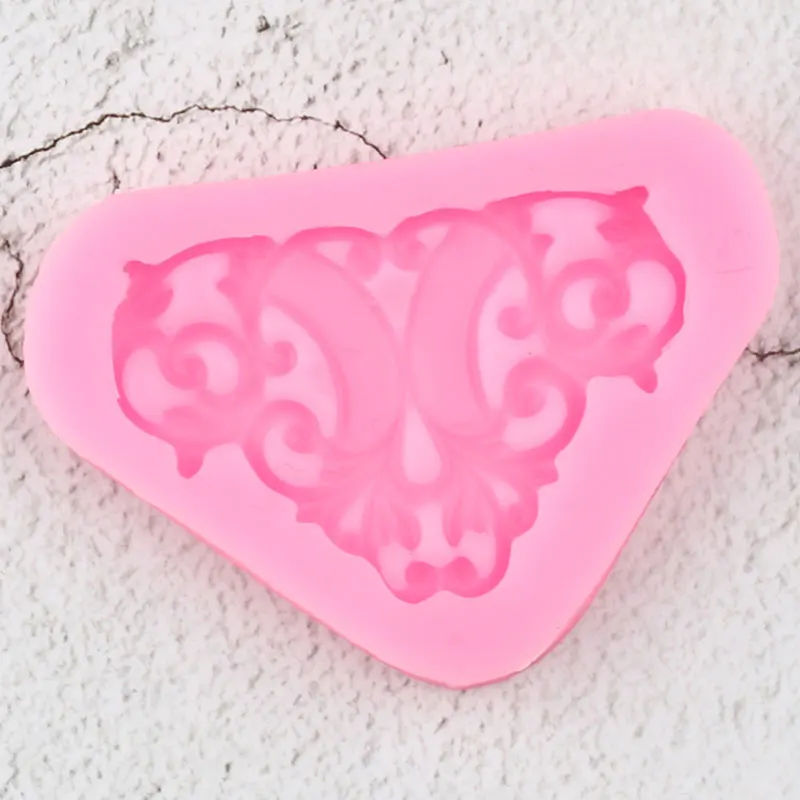 Барокко прокрутки рельеф границы силиконовые формы кекс Топпер инструменты для