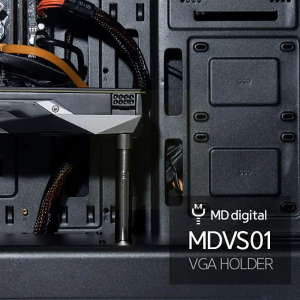 

Video Card Rise Bracket Aluminum Alloy GPU Heat Dissipation Graphics Slip Brace Professional Holder Bracket Durable Non Car V9O1