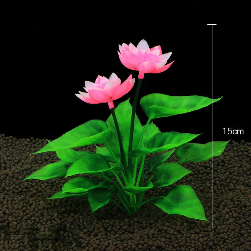 1 шт. украшение для аквариума водная Подкова лотоса ремесло подарок Шелковый