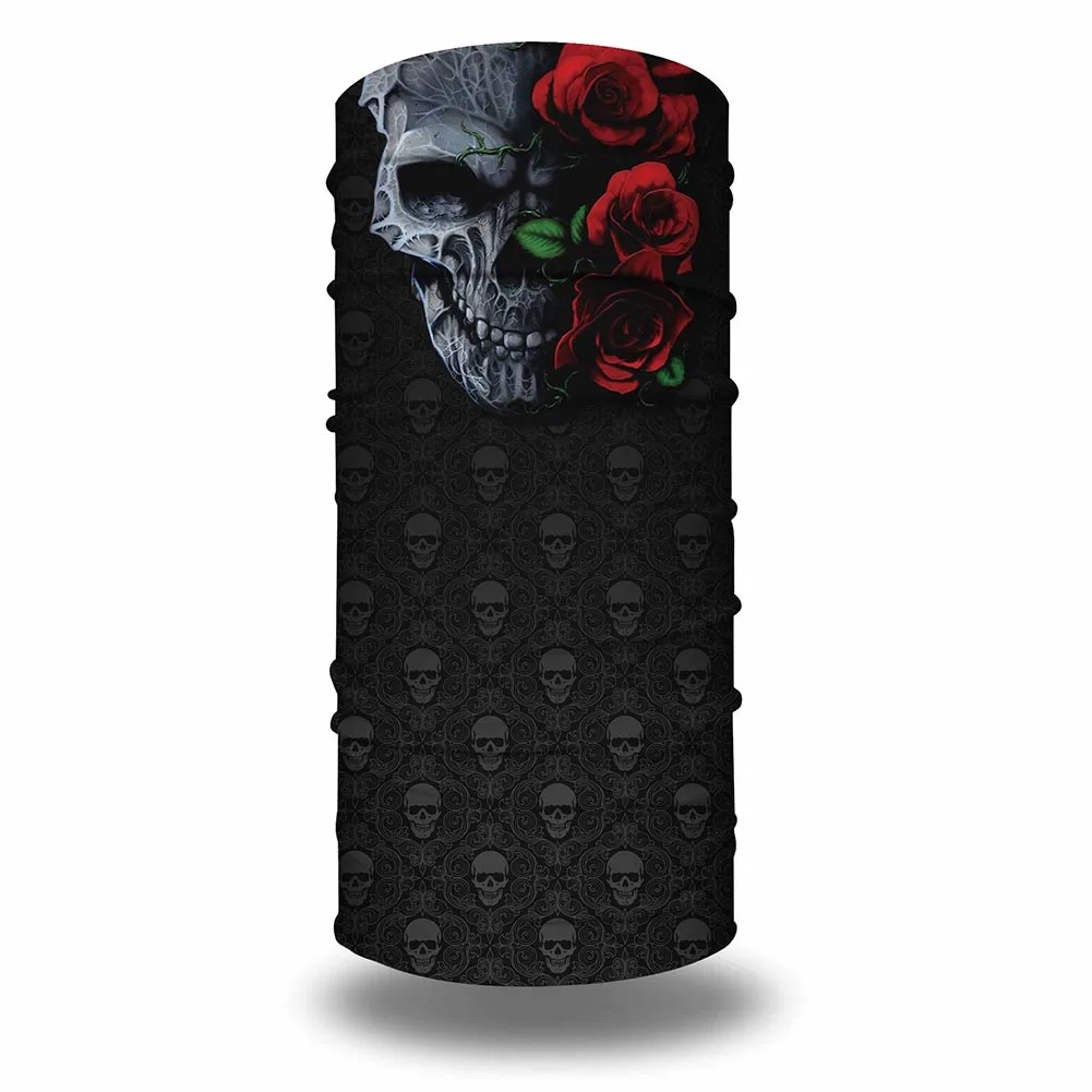 

Outdoor Sun Protection Hiking Scarves Skull Cycling Bandana Halloween Summer Breathable Face Mask for Traveling Headband Unisex