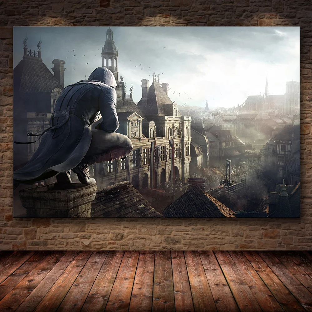 18 Без рамки игра Плакат Украшение живопись Assassin's Creed на HD холсте Картина на холсте художественный плакат стены искусства холст - Цвет: 18