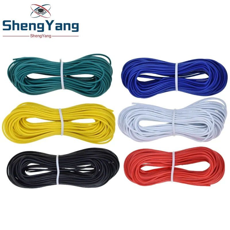 Шэньян 10 м UL 1007 24AWG Монтажный провод 80C / 300V шнур DIY электрический кабель