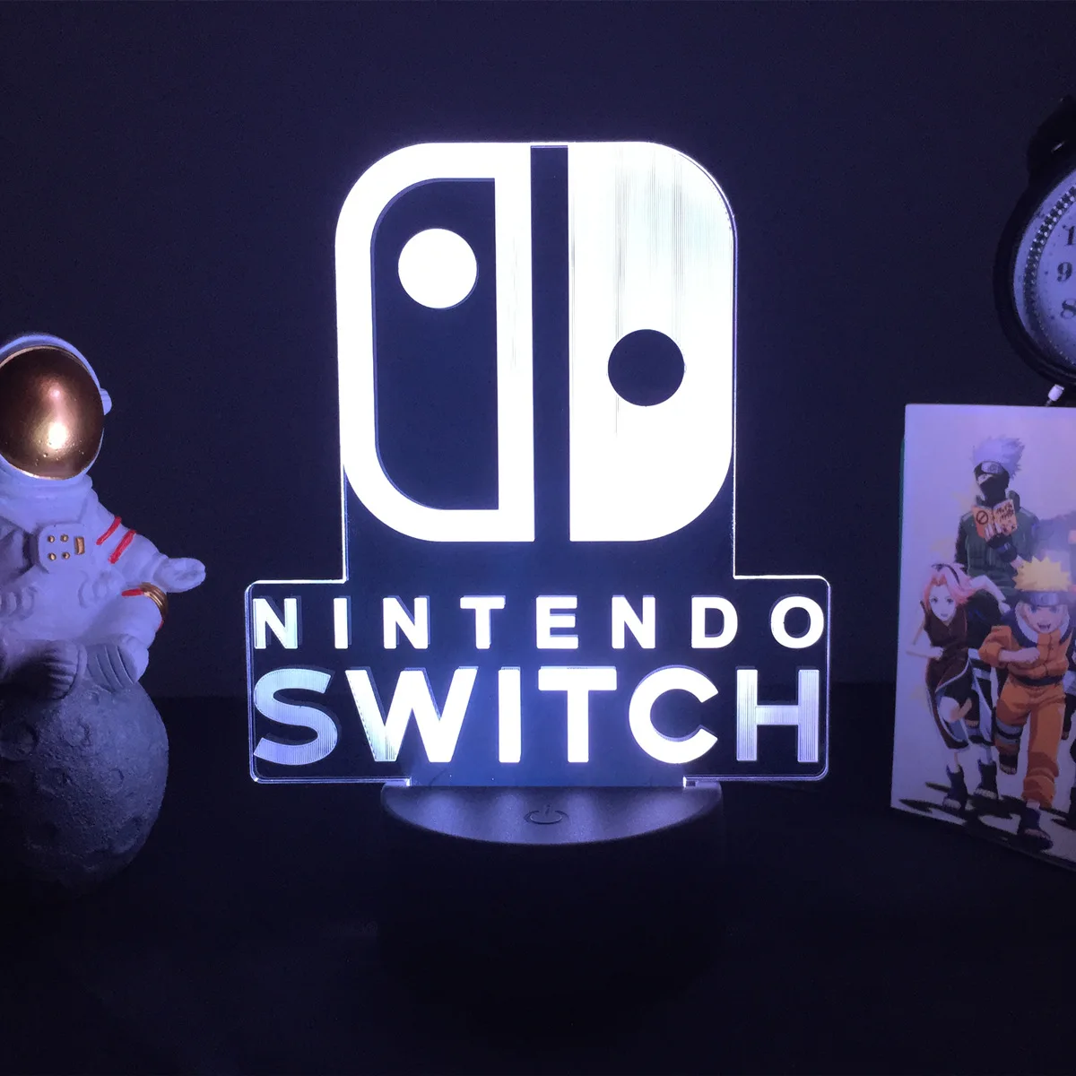 

7/16 colors 3D Night light Nintendo Switch LOGO Figure LED lamp for Kids Bedroom Decoration Birthday Gift