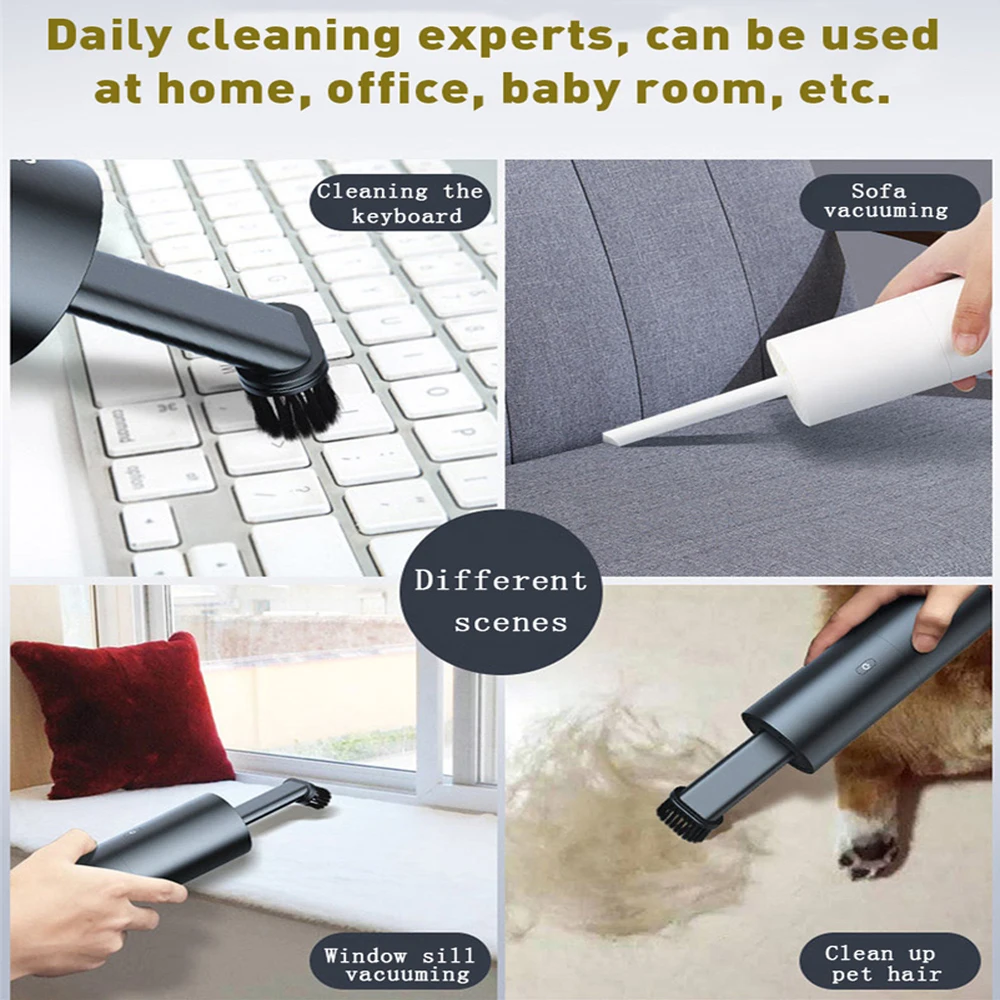 Новейший портативный беспроводной ручной автомобильный пылесос 35 Вт компактный