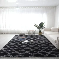 european long hair fashion bedroom carpet bay window bedside mat washable personality blanket gradient color living room rug