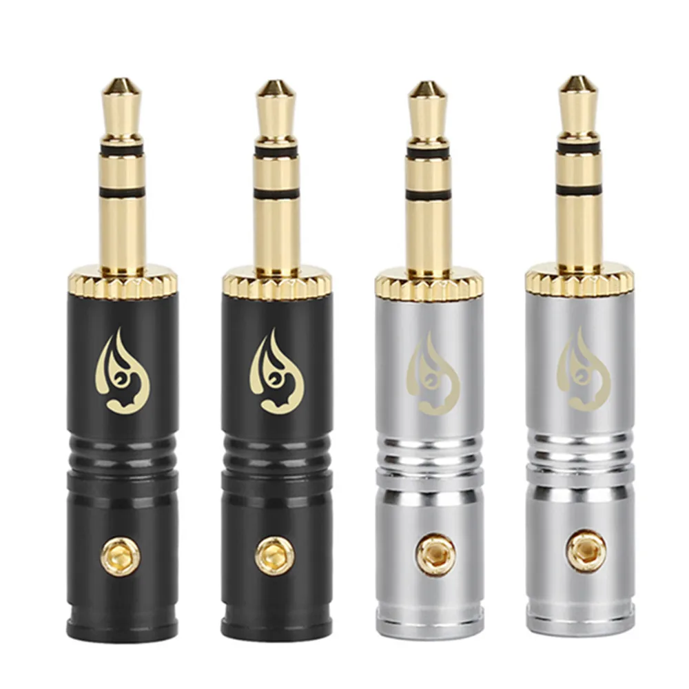 3 5 мм стерео разъем для наушников аудиоразъем 3-полюсный позолоченный медный Hi-Fi