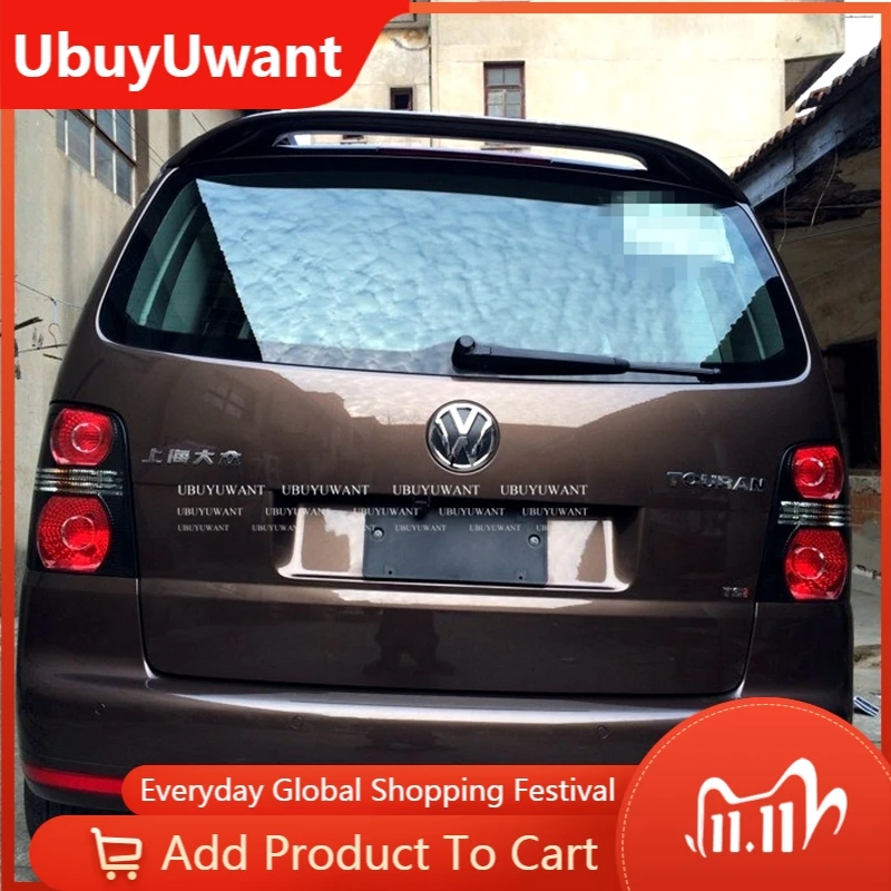 

Спойлер для VW Touran, высококачественный спойлер из АБС-пластика для заднего крыла автомобиля, задний спойлер праймера цвета для Volkswagen Touran ...
