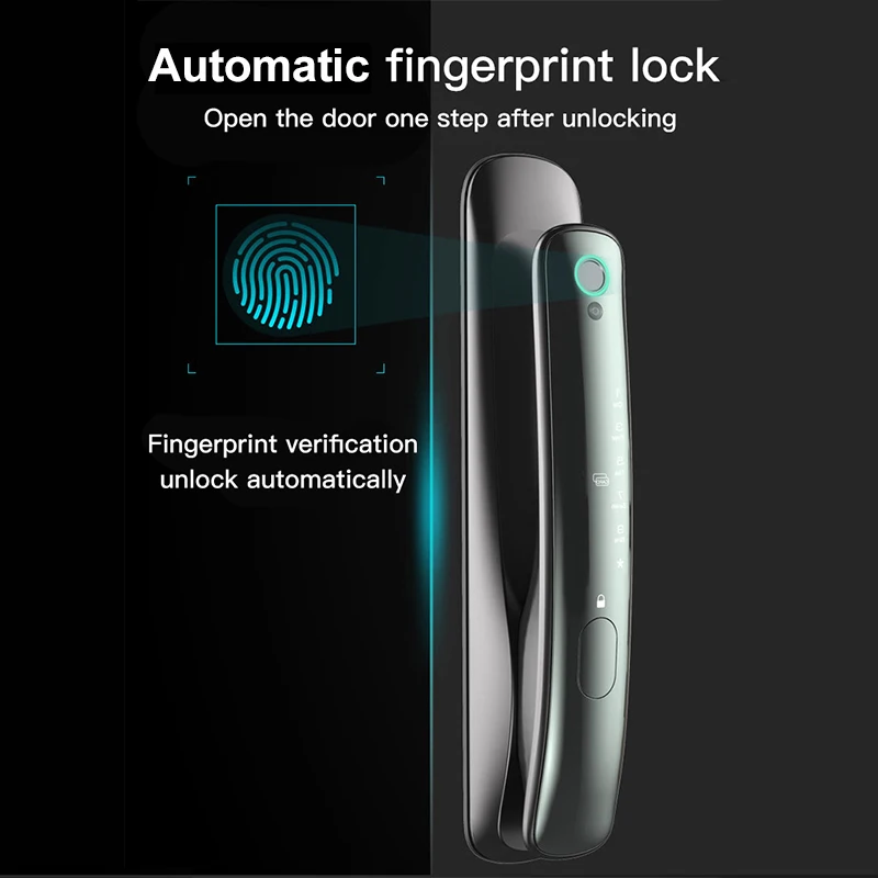 

Fully Automatic Camera Electronic Fingerprint Door Lock Front Door Security Lock Wifi Digit Door Lock Door Smart Reader Doorbell