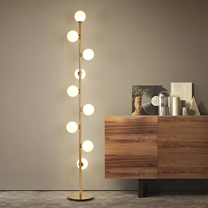 

Modern Frosted Magic LED Floor Lamp Living Room Bedroom Study Glass Floor Lamp Nordic Home E27 Decor Lamp Bedside Standing Lamp