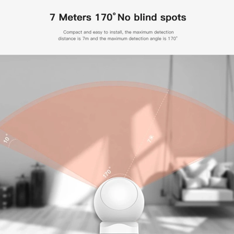 

Smart Tuya ZigBee PIR Motion Sensor Wireless Passive Infrared Detector Security Burglar Alarm Sensor Tuya/SmartLife APP Control