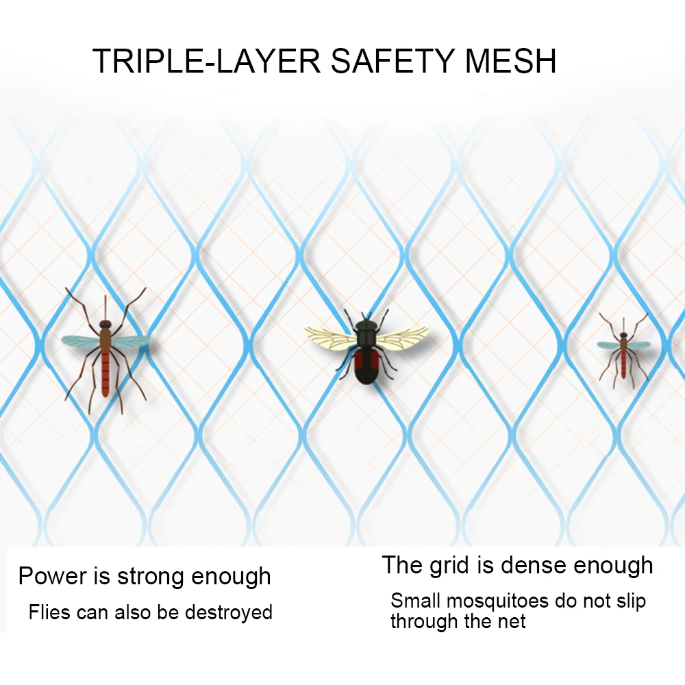 Перезаряжаемые светодиодный электрическая ловушка для комаров насекомых