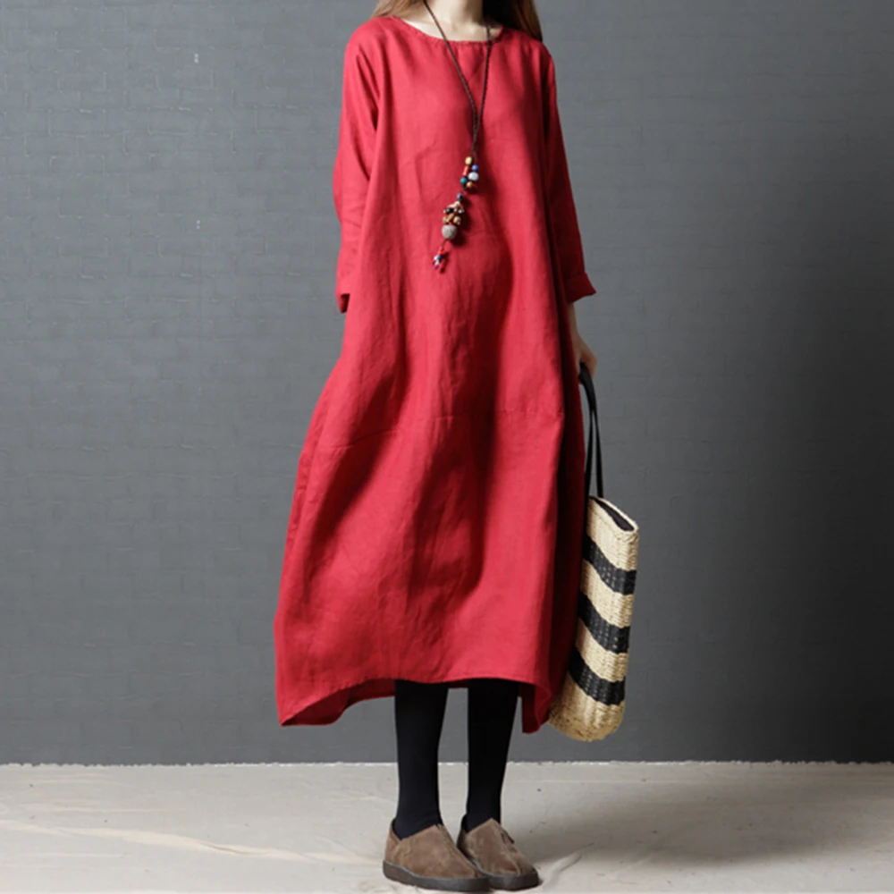 2019 весенне осеннее женское винтажное однотонное платье с капюшоном повседневное