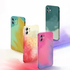 Противоударный чехол для iphone 12 Pro Max 11 XR 8 7 6S 6 Plus XS 13 Mini 11Pro SE 2020 12pro, мягкие Модные Цветные чехлы для iPhone