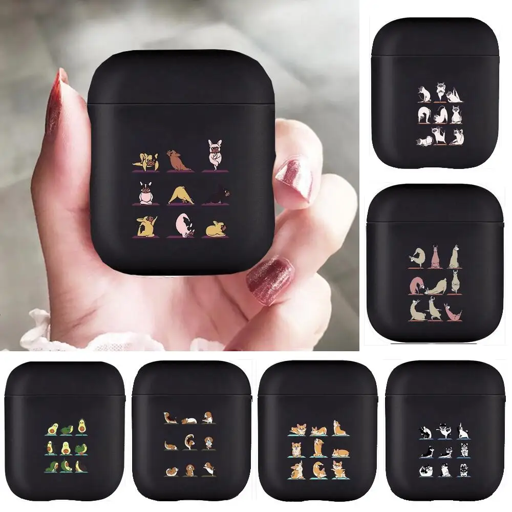 

Pet Yoga Sports yoga Soft Silicone Cases For Apple Airpods 1/2 Protective Bluetooth Wireless Earphone Cover For Apple Air Pods